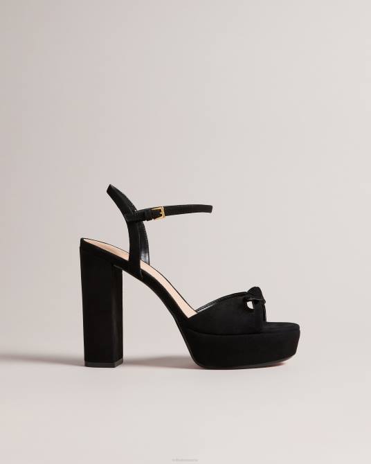 Ted Baker mujer 2ZFP866 zapatos sandalias kayllas con plataforma y tacón negro