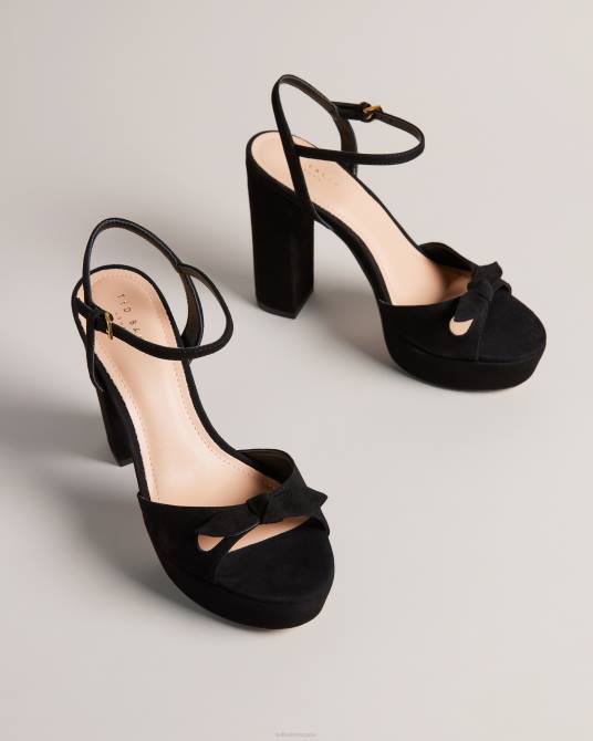 Ted Baker mujer 2ZFP866 zapatos sandalias kayllas con plataforma y tacón negro
