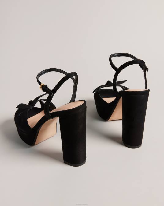 Ted Baker mujer 2ZFP866 zapatos sandalias kayllas con plataforma y tacón negro