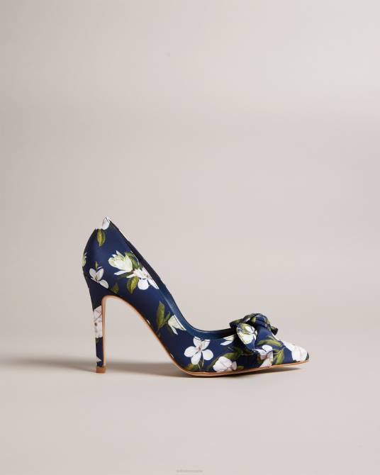 Ted Baker mujer 2ZFP871 zapatos tacones de salón con lazo floral Hyra Armada
