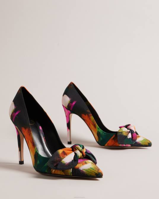 Ted Baker mujer 2ZFP875 zapatos zapatos de tacón con estampado artístico Ryoh negro