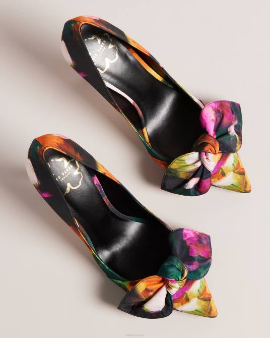 Ted Baker mujer 2ZFP875 zapatos zapatos de tacón con estampado artístico Ryoh negro