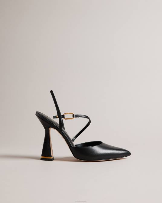 Ted Baker mujer 2ZFP888 zapatos zapatos de salón en punta coriana con tacón geométrico negro
