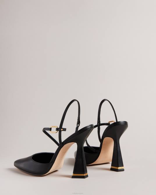 Ted Baker mujer 2ZFP888 zapatos zapatos de salón en punta coriana con tacón geométrico negro