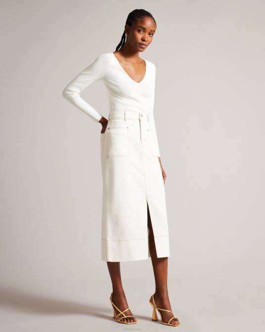 Ted Baker mujer 2ZFP893 zapatos sandalias cayena con tacón geométrico y tiras oro