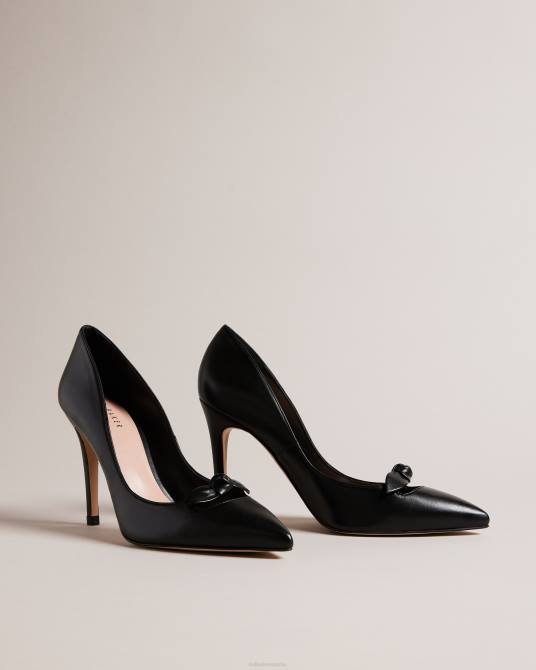 Ted Baker mujer 2ZFP900 zapatos tacones de salón teliah de cuero con adornos de lazo negro