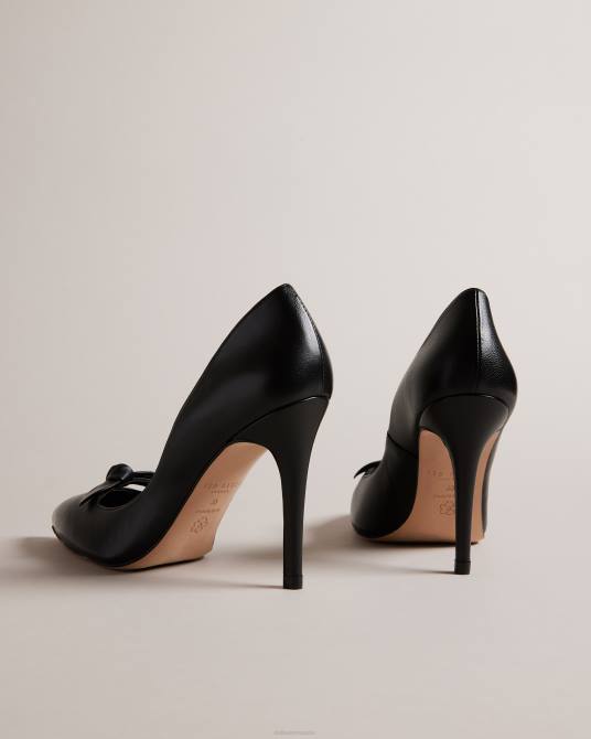Ted Baker mujer 2ZFP900 zapatos tacones de salón teliah de cuero con adornos de lazo negro
