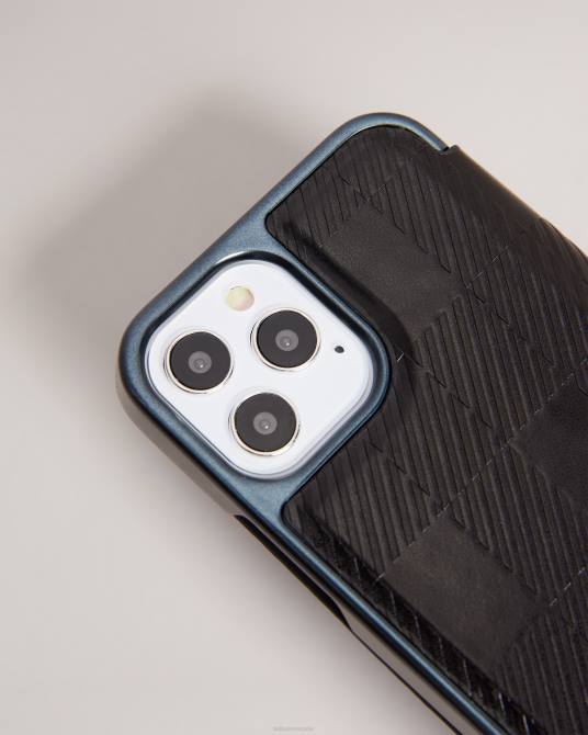 Ted Baker recopilación 2ZFP1985 artículos para el hogar hcheck house check folio funda para iphone 12/12 pro negro