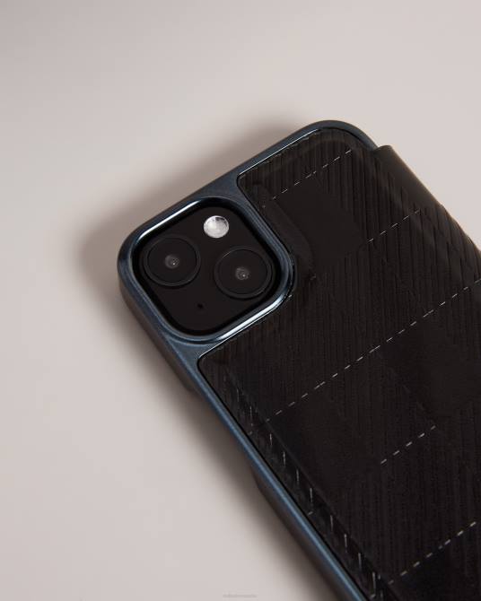 Ted Baker recopilación 2ZFP2009 artículos para el hogar hcheki house check folio funda para iphone 13 negro