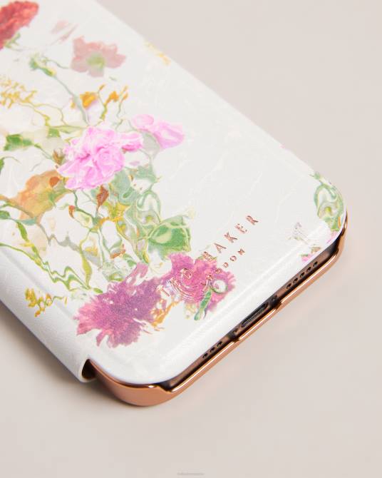 Ted Baker recopilación 2ZFP2101 artículos para el hogar Funda para iPhone 13 y 14 con diseño floral y acuarela de gwladys Rosa palido