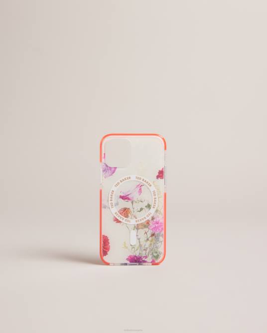 Ted Baker recopilación 2ZFP2106 artículos para el hogar funda para iphone 12 y 12 pro antishock floral acuarela laverno blanco