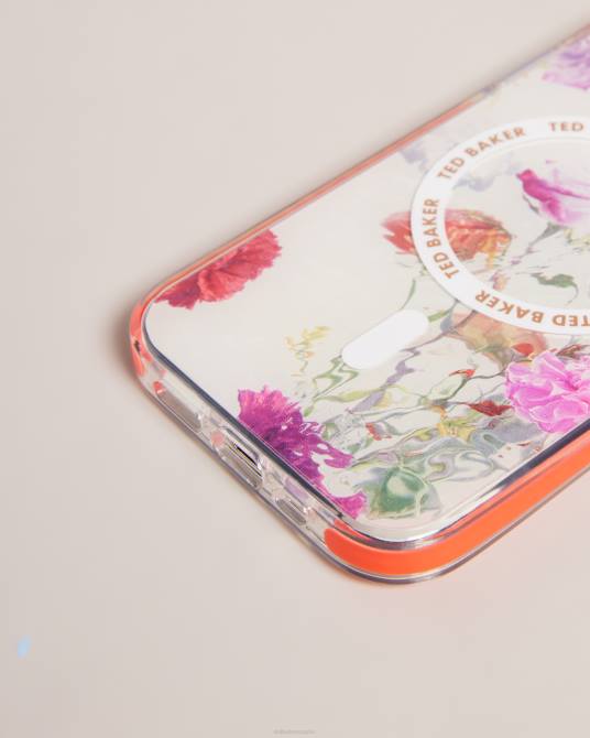 Ted Baker recopilación 2ZFP2106 artículos para el hogar funda para iphone 12 y 12 pro antishock floral acuarela laverno blanco