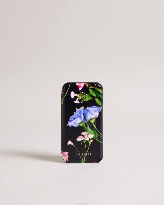 Ted Baker recopilación 2ZFP2108 artículos para el hogar Funda para iPhone 13 Pro con estampado de ramo Akivan y espejo negro