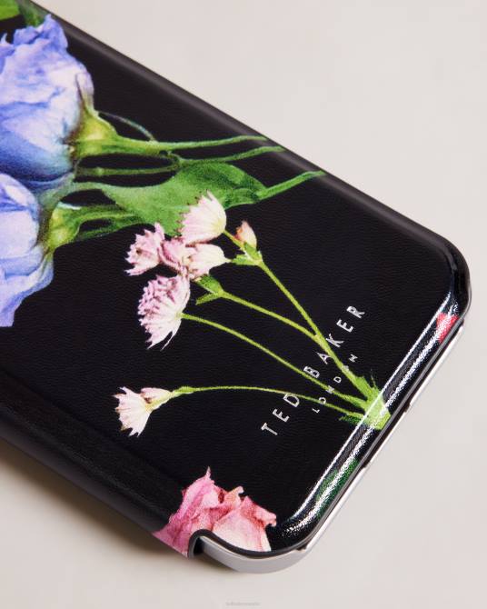 Ted Baker recopilación 2ZFP2109 artículos para el hogar akivar ramo espejo folio iphone 12 y 12 pro negro