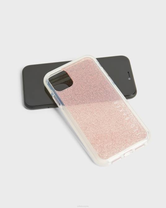 Ted Baker recopilación 2ZFP2112 artículos para el hogar Funda iPhone 11 Roseaa Glitter Antishock Bebé rosa
