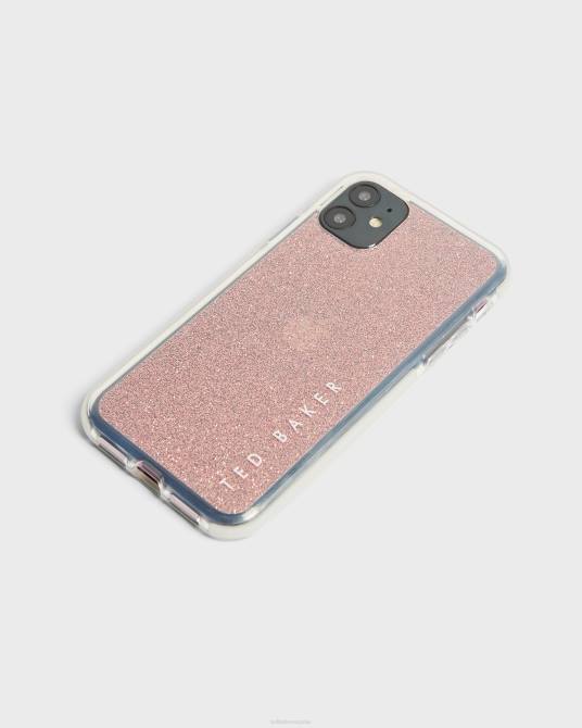 Ted Baker recopilación 2ZFP2112 artículos para el hogar Funda iPhone 11 Roseaa Glitter Antishock Bebé rosa