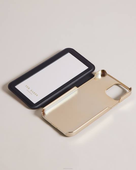 Ted Baker recopilación 2ZFP2113 artículos para el hogar dinero borroso floral espejo folio iphone 12 and 12 pro rosa