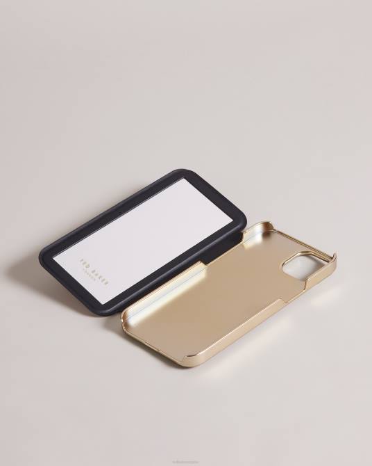 Ted Baker recopilación 2ZFP2114 artículos para el hogar Monetan borroso floral espejo folio iphone 14 max rosa