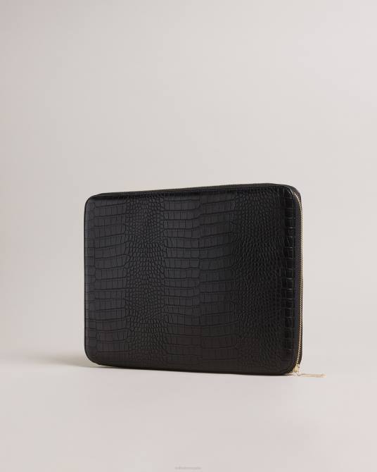 Ted Baker recopilación 2ZFP792 artículos para el hogar Funda para portátil steliaa imitación croc 13 negro