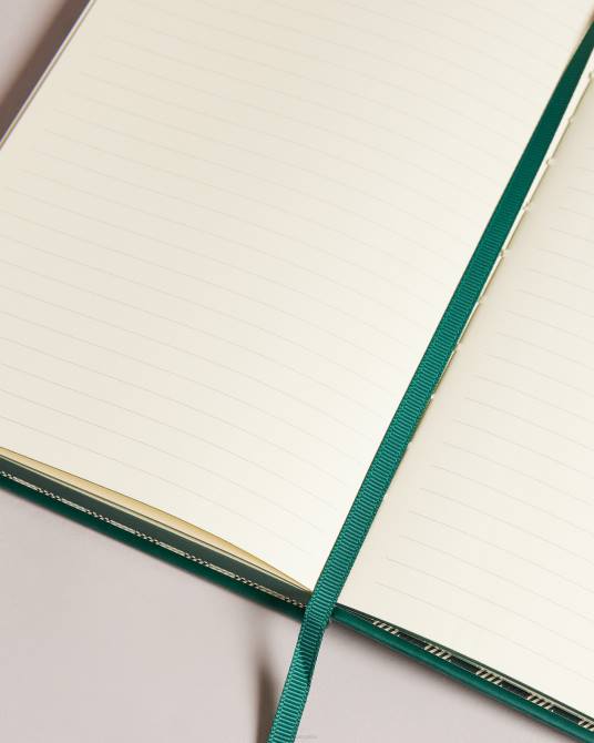 Ted Baker recopilación 2ZFP1812 artículos para el hogar cuaderno a5 grande abeil verde oscuro
