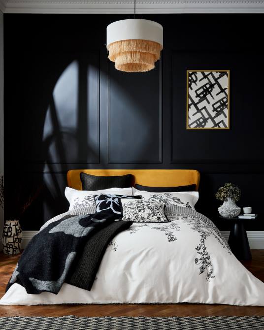 Ted Baker recopilación 2ZFP2097 artículos para el hogar Juego de funda nórdica Dropli Elegant King. Marfil