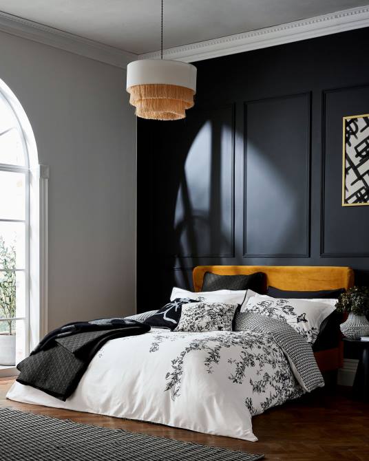 Ted Baker recopilación 2ZFP2097 artículos para el hogar Juego de funda nórdica Dropli Elegant King. Marfil