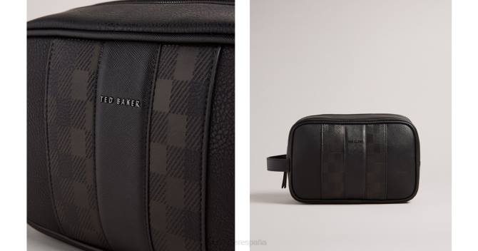 Ted Baker hombres 2ZFP1756 regalos neceser waydee house check pu negro