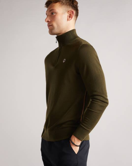 Ted Baker hombres 2ZFP1873 regalos pulsera tejida de cuero duran negro